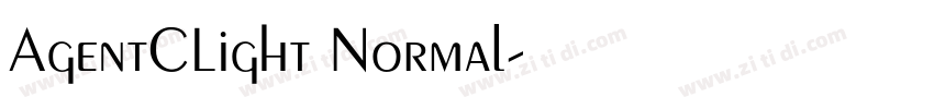 AgentCLight Normal字体转换